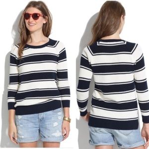 Madewell Bridgeview Pullover in Stripe Sz Medium